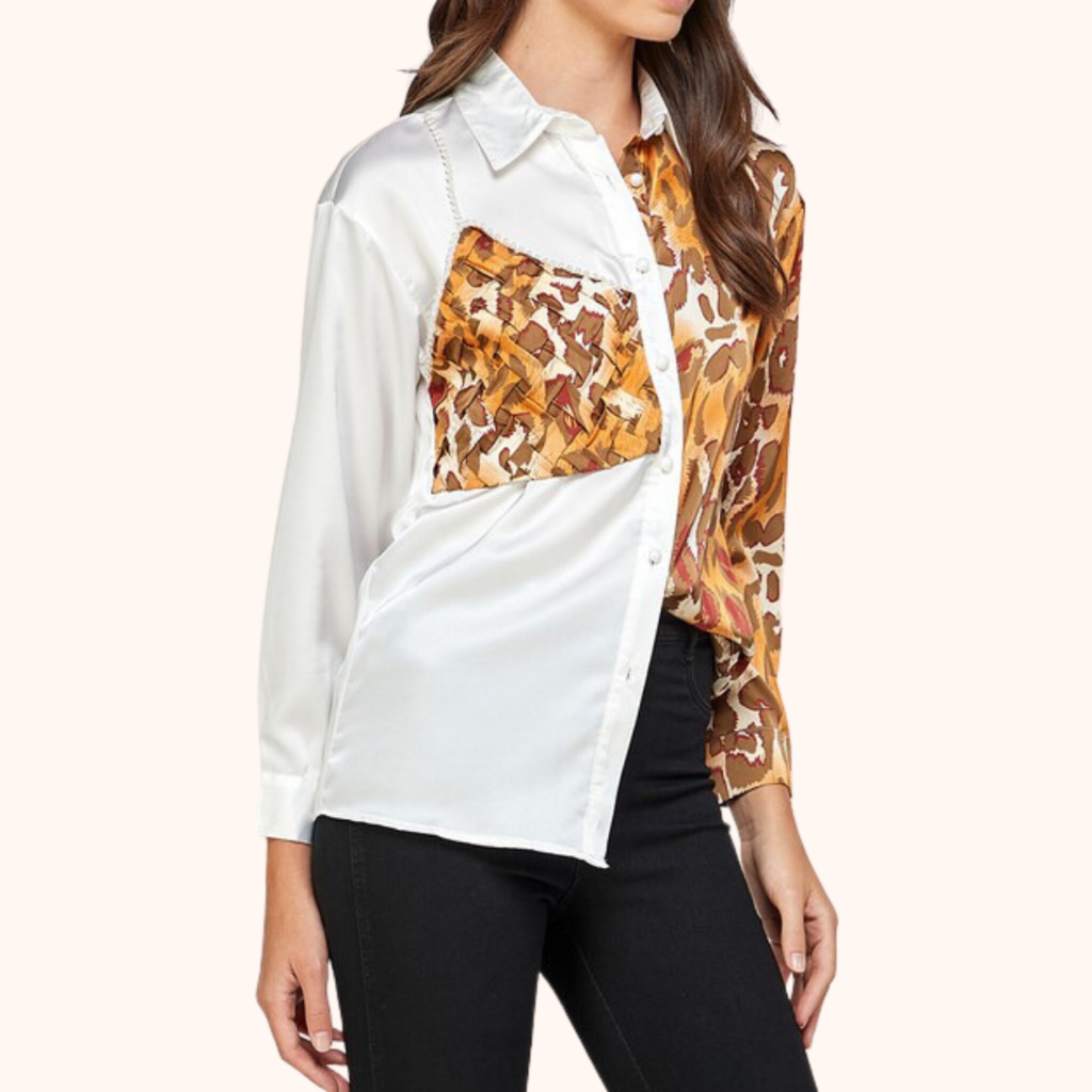 Animal Print Blouse