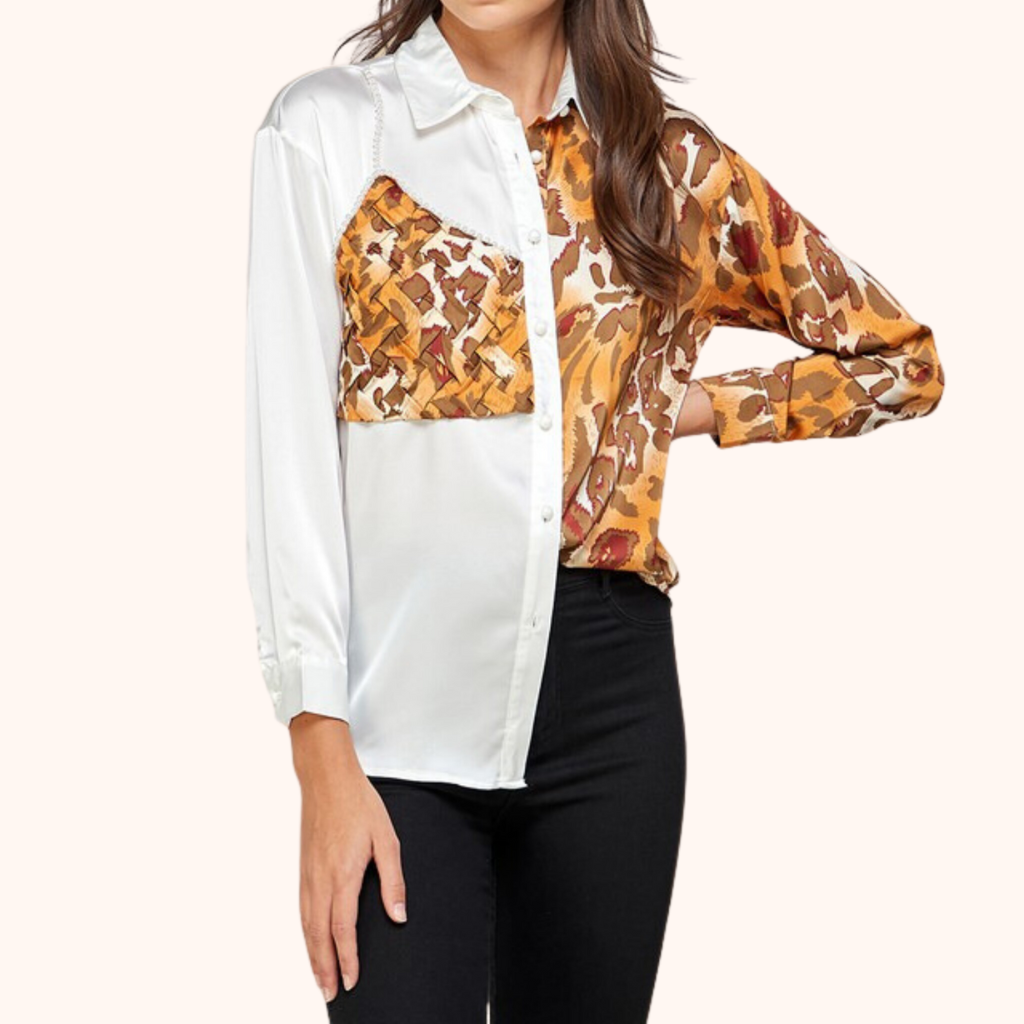 Animal Print Blouse