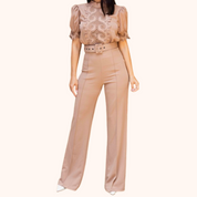 Crochet Detailed Woven Jumpsuit