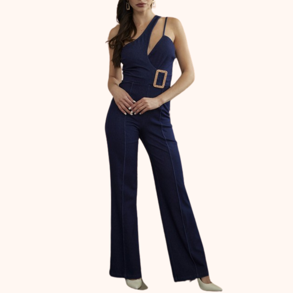 Denim Stretch Jumpsuit