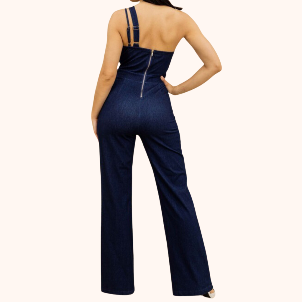 Denim Stretch Jumpsuit