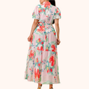 Woven Floral Printed Maxi Dress