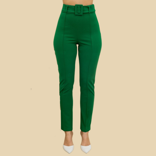 Green Perfect Fit Skinny Pants