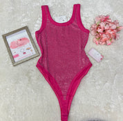 Solid Color Rhinestone Bodysuit