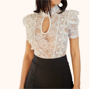 Puff Sleeve Lace Bodysuit