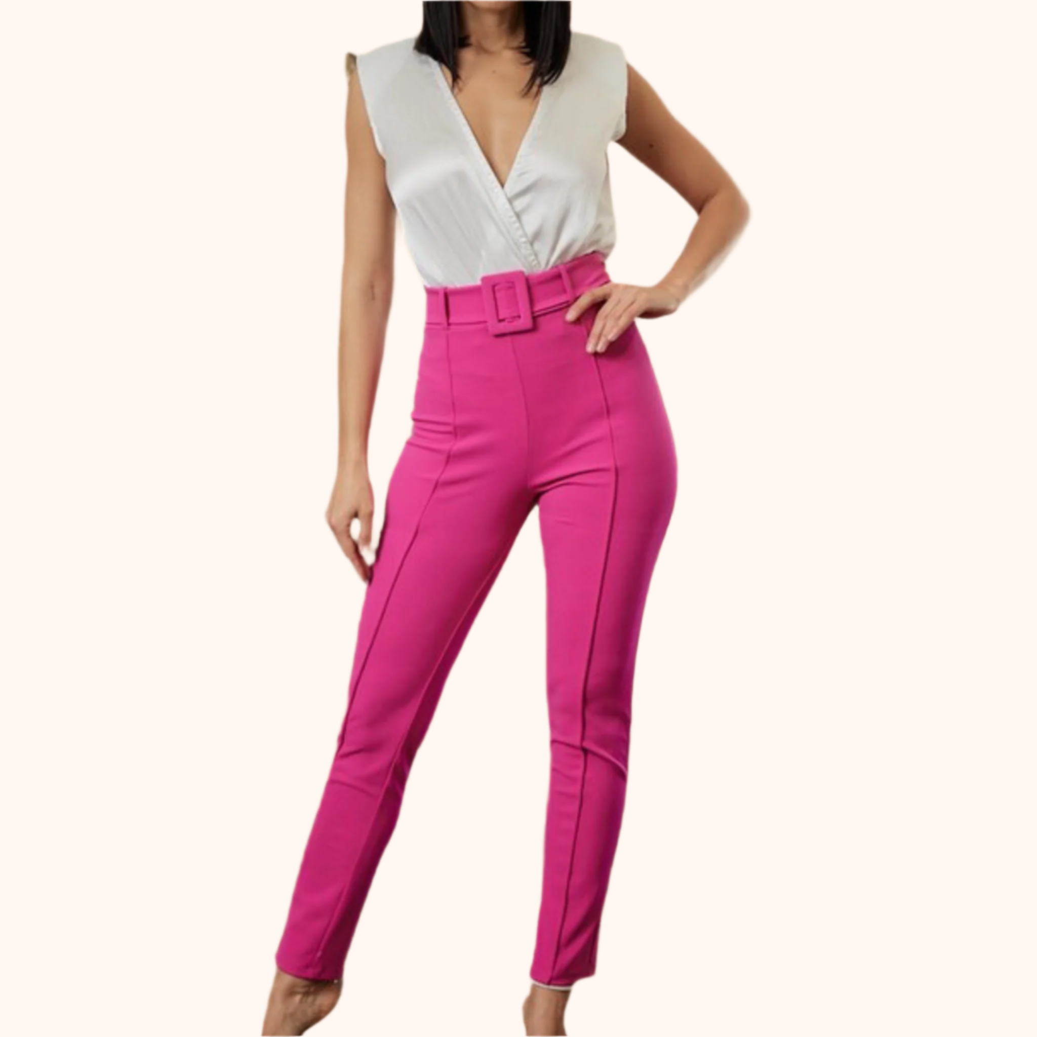 Perfect Fit Skinny Pants Fuchsia