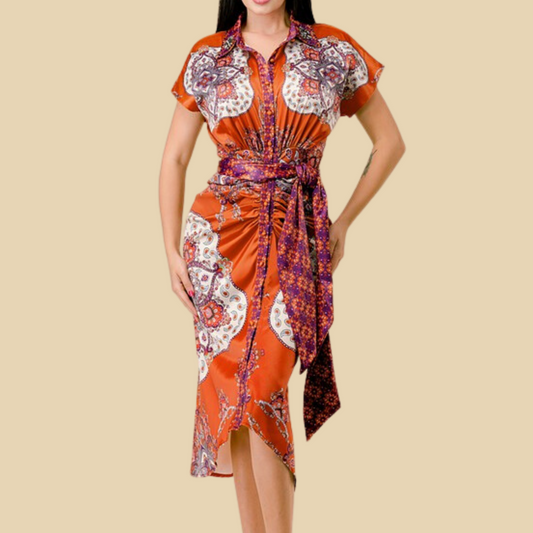 Printed Delicated Dress