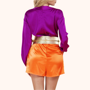 Purple Orange Romper