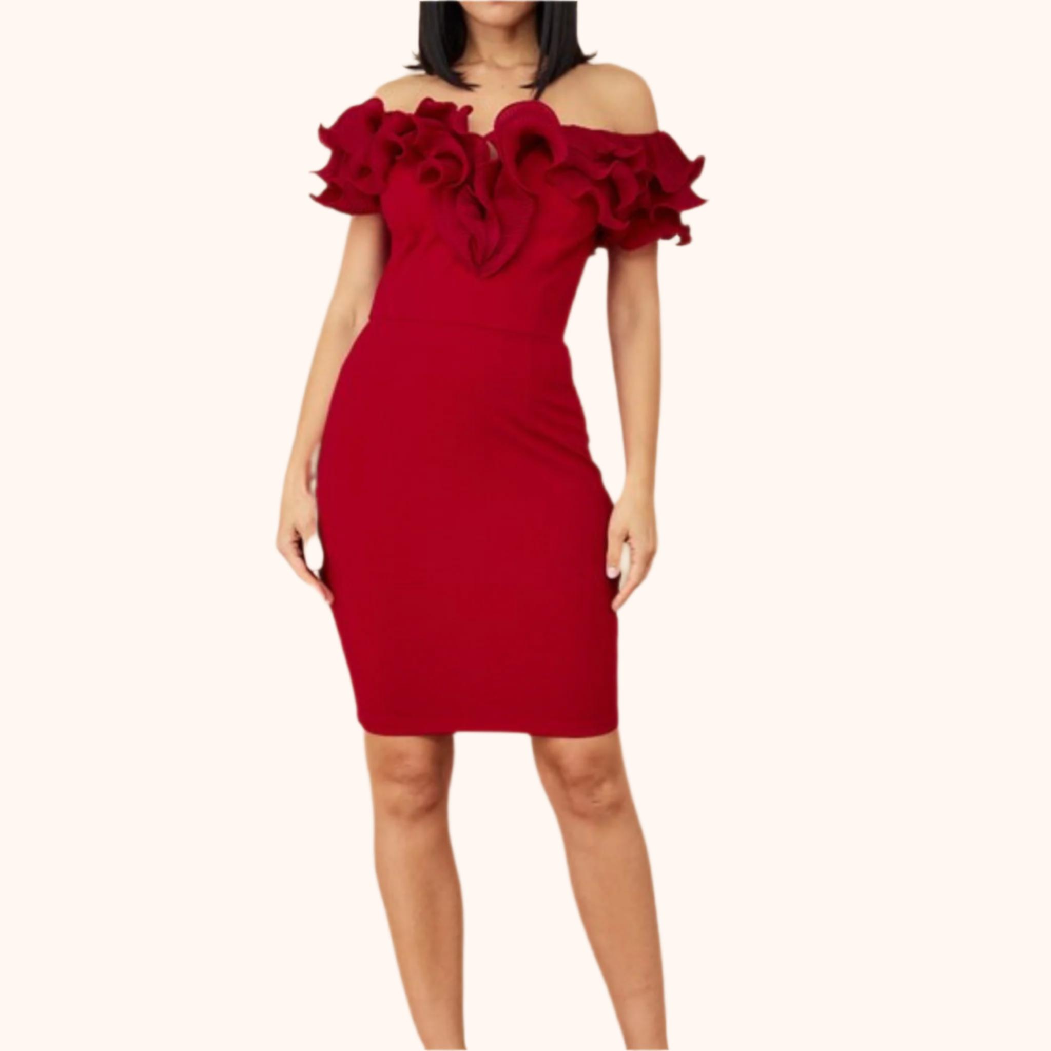 Ruffle Detail Fashion Dress