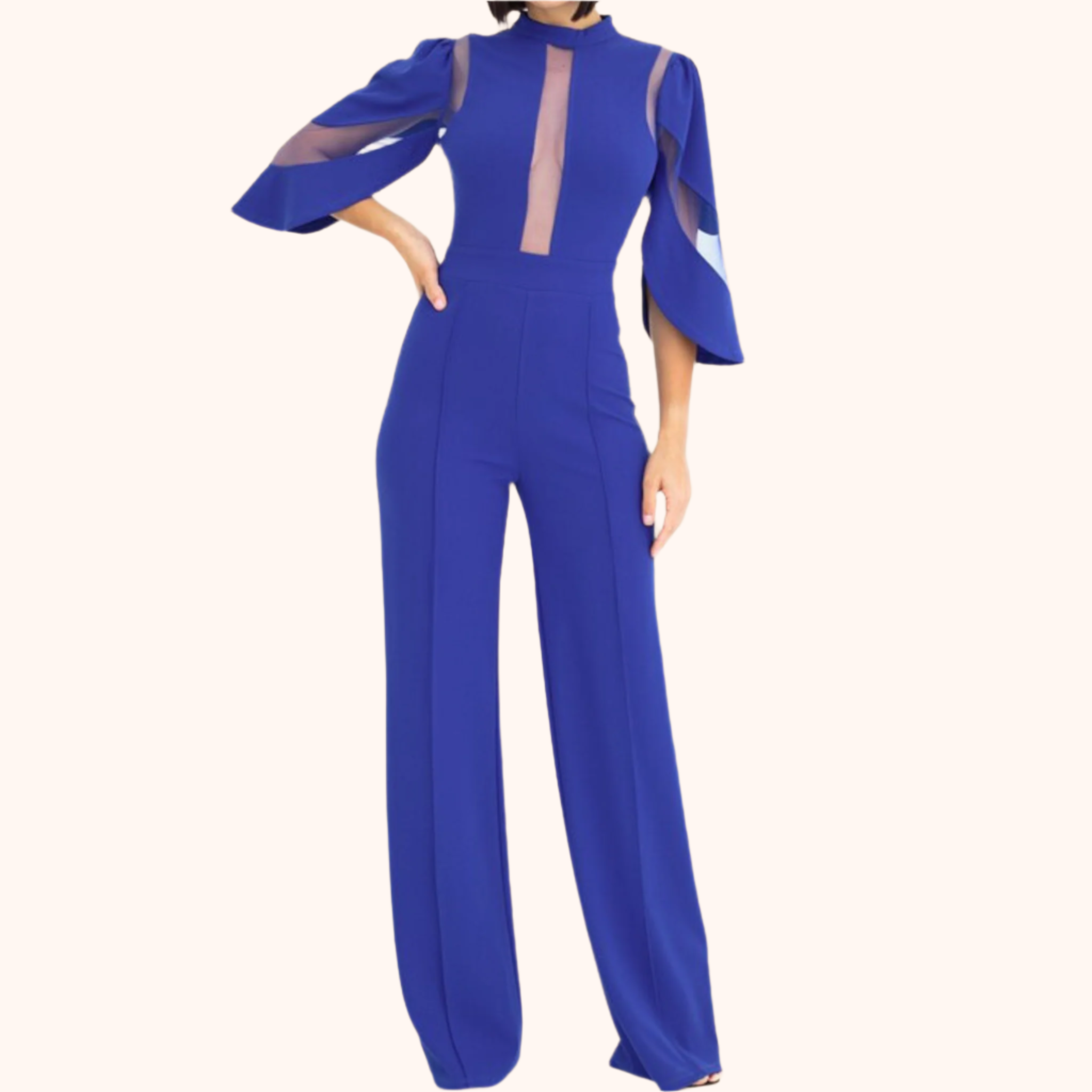 Royal Blue Fashion Jumpsuit.