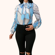 Blusa estampada cielo