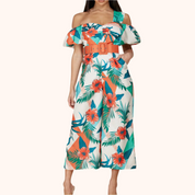 Tropical Printed Jumpsuit