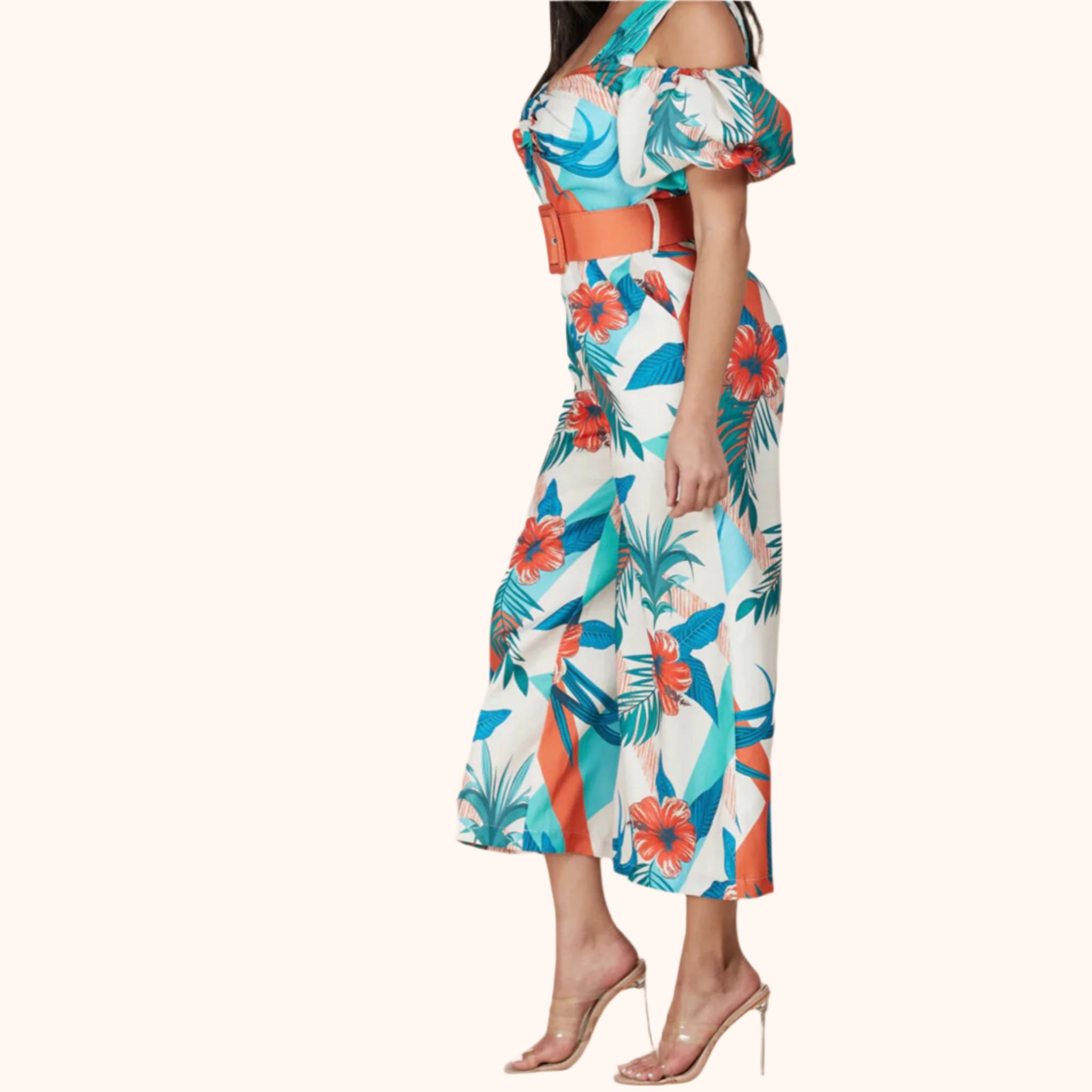 Tropical Printed Jumpsuit