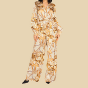 Woven Print Fashion Jumpsuit