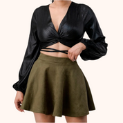 Waist Tie Crop Top