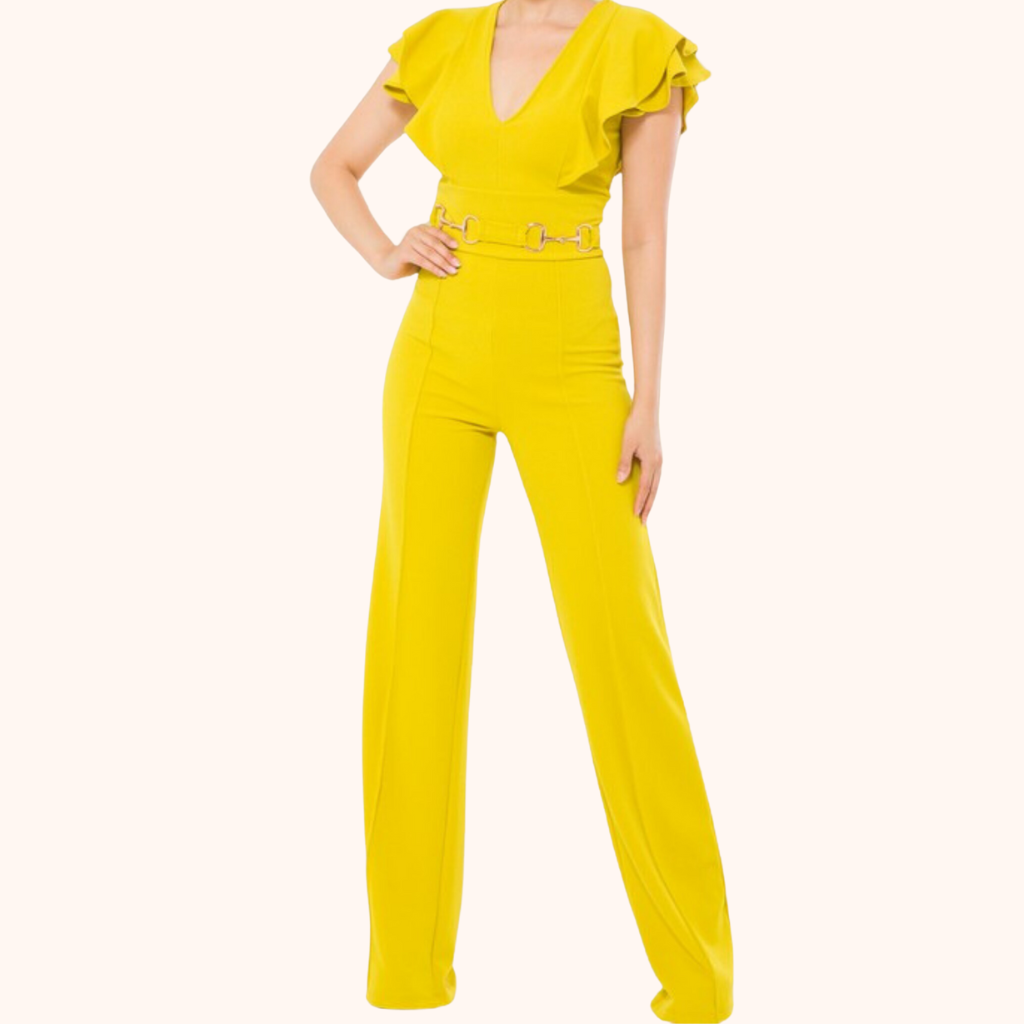 Lime Gold Jumpsuit